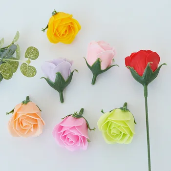 50Pcs Rose Floare de Săpun Ieftin Mini Flori Artificiale 3,5 Cm Nunta Romantica de Ziua Îndrăgostiților Cadou de Nuntă Decorațiuni interioare