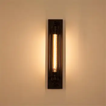 Lampă de perete de Acoperire Industriale Retro de Perete LED Lampă cu abajur Flaut Forma de Fier Lumina de Perete pentru Dormitor Hotel Scara Lampa Hol