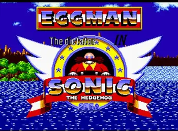 Eggman în Sonic 1 16 Biți MD Carte de Joc Pentru Sega Mega Drive Pentru Genesis