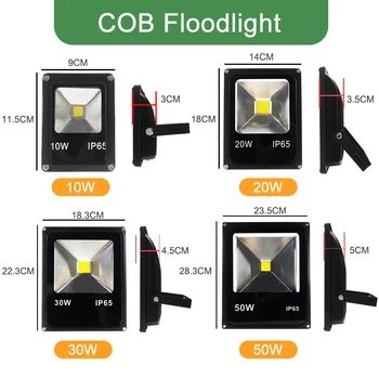 Inundații LED Lumină în aer liber 10W 20W 30W 50W 100W 150W 200W led proiector lampa de Perete rezistent la apa IP65 Grădină 220V 110V Iluminare RGB