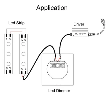 Bandă Led Dimmer 12v 8a Touch Control, Lumina cu Led Dimmer 12v 24v Atingeți Comutatorul pentru Benzi cu Led-uri de Lumină Dimmer 12 V