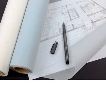 Hârtie A4 de 12 țoli*50y Hârtie de Transfer Transparent de Acid Sulfuric Papel Contur Design Arhitectural de Artă de Hârtie de Desen Actele de Transfer