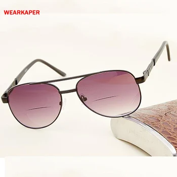 WEARKAPER Polarizate Bifocale ochelari de Citit Bărbați Femei Sport Ochelari de Soare cu Dublă utilizare Prezbiopie Ochelari 1.0-4.0