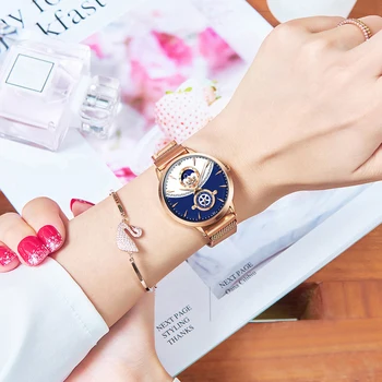 LIGE Femei Ceasuri de Top de Brand de Lux Impermeabil Ceas de Moda Doamnelor din Oțel Inoxidabil Ultra-Subțire Casual Încheietura Cuarț Ceas