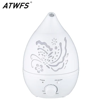 ATWFS Umidificator de Aer Aroma de Ulei Esential Difuzor 7 LED-uri de Culoare cu Sculpteze Filtru de Ceață pentru Biroul de Acasă Fogger Camera Copilului Aromatherap