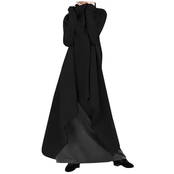 40# Noi 2020 Toamna Iarna Femei Vrac Neregulate de Culoare Solidă Halat Tricou Guler Pulover Rochie Ropa Mujer Invierno