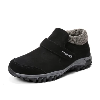 Nou Cizme Barbati Iarna Pluș Cald Cizme de Zapada pentru Bărbați Încălțăminte de Moda Glezna Cizme de Mens Casual Pantofi Confortabili Pantofi de Om 39-47