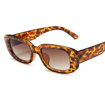 Noua Moda Dreptunghi ochelari de Soare pentru Femei Brand Designer Retro Mic Pătrat Ochelari de Soare de sex Feminin Bomboane de Culoare Eyewears UV400 Oculos