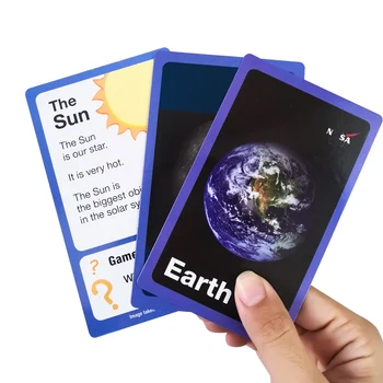 Spațiul Sistemului Solar Star De Învățare Limba Engleză Cuvinte Carte Montessori Devreme Jucarii Educative Pentru Copii Joc Carte De Buzunar Pentru Copii Carduri Flash