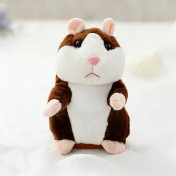 Moda Copii Talking Hamster Mouse-ul de Companie Jucărie de Pluș Moale Animale Vorbesc de Înregistrare a Sunetului Hamster Jucărie de Învățământ pentru Copii pentru Copii Cadouri
