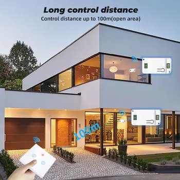 SMATRUL Smart Home Wireless Touch Comutator de Lumină Electrică 433Mhz Control de la Distanță Ecran de Sticlă Panou de Perete Butonul Receptor Lampă cu Led-uri