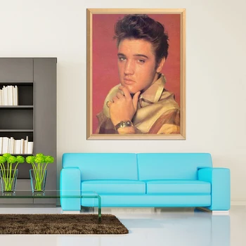 Tânărul Elvis Presley 5D DIY Diamant Tabloul Complet Piața Diamant Broderie Hillbilly Imagine Cat Stras Tablou Mozaic