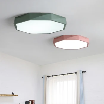 Moderne, pline de culoare lumina plafon copii luminaria plafon pentru dormitor montat led lumini plafon cu controler de la distanță