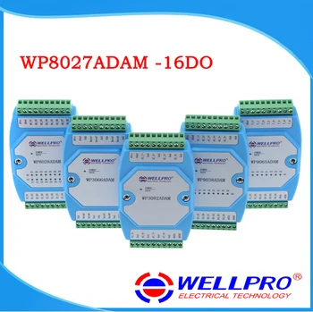 WP8027ADAM ( 16DO ) _ Digital output module / Optocuplor izolate / RS485 MODBUS RTU comunicații