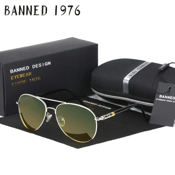 INTERZIS 1976 Zi și Noapte versiune de Designer Cool Polarizate conduce ochelari de Soare UV femei Ochelari Oculos Bărbați ochelari de fierbinte vinde cu caseta