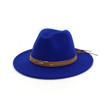 YOYOCORN Unisex plus catifea capac pălărie jazz Femei Vintage Gangster Trilby Simțit Fedora Pălărie Cu Borul Larg Domn Elegant Lady