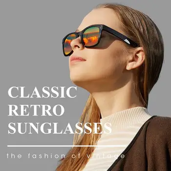 CAXMAN Tr90 Polarizat ochelari de Soare pentru Barbati Femei Pătrat Cadru de Conducere Ochelari de Soare Stil Retro Clasic