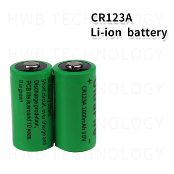 2pc 16340 1000mah 3v cr123a 16340 baterie reîncărcabilă 3.0 v rcr123a 16340 baterii litiu