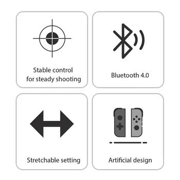 New Sosire Wireless Telescopic Controler de Joc Bluetooth Wireless Gamepad Joystick-ul Pentru Android, IOS, Telefon Cu Cablu USB 1 BUC