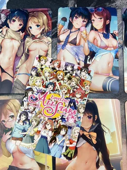 9pcs/set ACG Scoala de Frumusete Fata Idol iubesc viata Bikini Sexy Fete Hobby Colecție Anime Joc de Cărți de Colecție