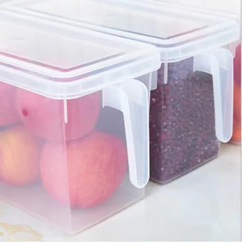 Frigider Alimente Compartimente de Depozitare Recipiente cu Capac pentru Bucatarie Frigider Cabinet de Stocare Congelator Cutie Organizator