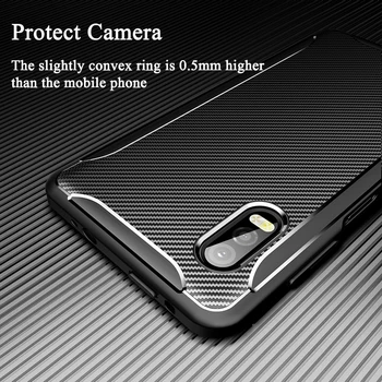 Caz de telefon pentru Samsung Galaxy XCover Pro Caz Acoperire de Lux din Fibra de Carbon Silicon Moale TPU Caz rezistent la Socuri pentru Samsung XCover Pro