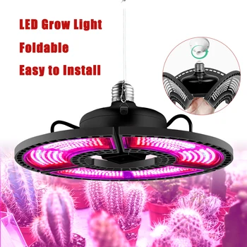 400W Spectru Complet de 360 de LED-uri Cresc Light Phytolamp pentru Plante E27 Fito Creștere Lampa pentru Interior Plante Hidroponice Pliabil