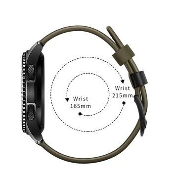 22mm Vacă din Piele Watchband pentru Samsung Galaxy Watch 46mm versiune de Viteze S3 SM-R800 pentru Huawei Ceas Sport Band Curea Brățară