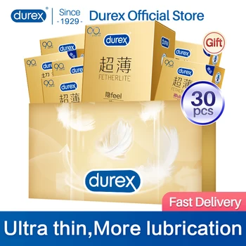 Durex Prezervative Bărbați Manșon pentru Penis Ultra Subțire Natural Latex de Cauciuc Kondom Adult Sex Produse Pentru Jucarii Sexuale Intime Bunuri