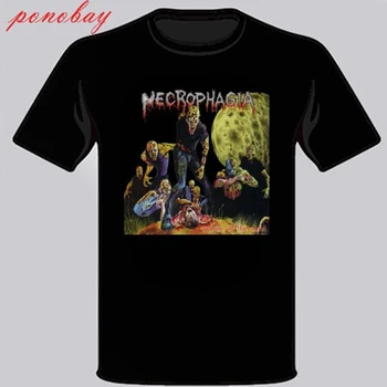 Noi Necrophagia Formație de Death Metal Mens Tricou Negru Marimea S M L XL 2XL 3XL