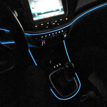 Neon flexibil Interior Masina Atmosferă LED Strip Lumini Pentru Ford Focus Kuga, Fiesta, Ecosport Marginea Explorer Fuziune Accesorii