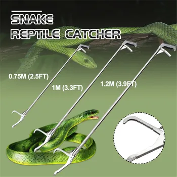 120CM/100/75CM Rapid Reptilă Șarpe Catcher Clește Stick Grabber Profesional din Oțel Inoxidabil Lățime Falcă Instrument de Control al Dăunătorilor Produs