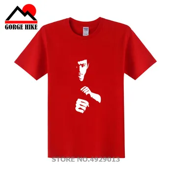 Kung fu superstar Lee Bumbac Tricou de Vara Bruce Dragon Design de Tricou Populare Personalizate Imprimate Topuri de Moda Amuzant Tees