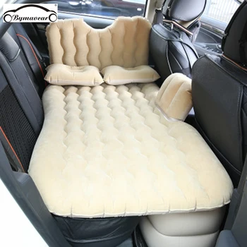 Bymaocar Mașină de pat gonflabil Multifunctional pat de voiaj 900*1350(mm) mașină de saltea PVC+ flocking mașină de pat accesorii auto
