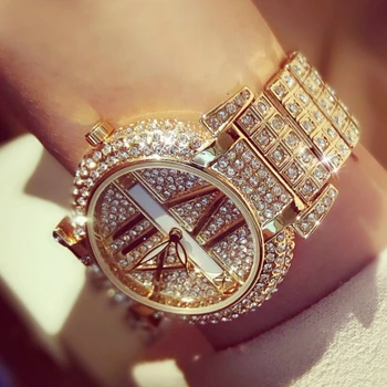 2020 Diamant de Lux Femei Ceas de Aur de Moda Brățară din Oțel Inoxidabil Încheietura Ceasuri Data Ceas relogio feminino Cuarț Ceas
