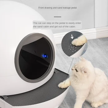 Automate de Gunoi Pisica Bazinul Cat Bazin Complet Închis Miros-Dovada Cat de Toaletă Automată Lopata UV Sterilizare Pisica Consumabile Pisica Cutie