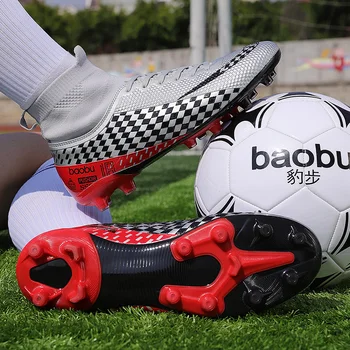 Ghete De Fotbal Barbati Profesionale De Gazon De Fotbal Adidasi Mens Outdoor Ghete Copii Tarining Pantofi Baieti Formatori Atletice Pantofi