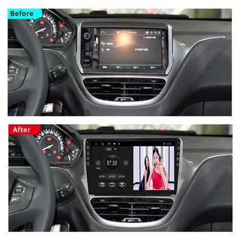 2 Din Android 9.0 Masina DVD Player Radio Multimedia Autoradio Stereo GPS IPS Wifi Navigare Audio Auto Pentru Peugeot 2008-2018