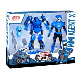 MiniForce Transformare De Acțiune Figura Jucării Agent Jucării X Volt Semey Air Force Cu Copii Mici, Jucarii Pentru Baieti Cadouri Roz Stil