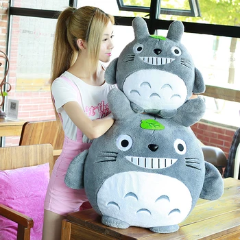 20-50cm Vecinul Meu Totoro Cu Frunze Jucărie de Pluș Drăguț Animale de Pluș Jucărie Anime Totoro Copii Papusa Copii Moale Desene animate Jucarie Cadou