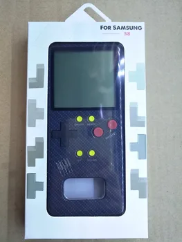 Tetris Joc Handheld Player Caz de Telefon Pentru Samsung Galaxy S8 TPU Capac de Protectie Shell Portabil Cadouri pentru Copii Joc Consola