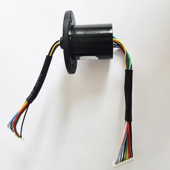 2 BUC 12 Canal de Cabluri Mini Rotary Joint-Alunecare Inel cu Diametrul de 22mm Gimbal Electric Colector de Inele Conector Conductoare Slipring