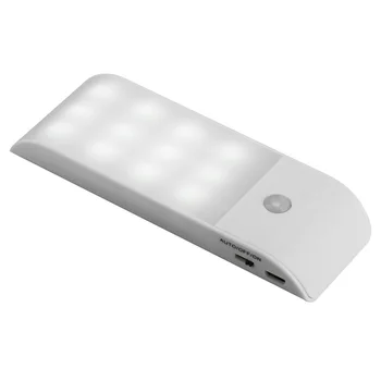 12 LED-uri Lumina de Noapte Cu Senzor de Mișcare PIR Infrarosu Nightlights Coridor Dulap Garderoba Lampa de Noapte Pentru Acasă Coridor Baie