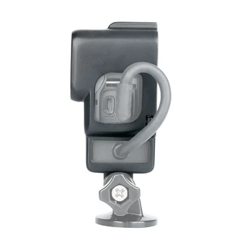 Ulanzi V2 Vlog Camera de Acțiune Caz pentru GoPro Hero 7 6 5 Negru cu Rece Pantof de Montare pentru Microfon Extern+Pro 3.5 mm Microfon Adaptor