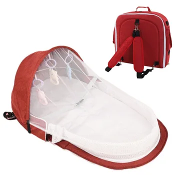 Portabil Pat 3pcs Multifuncțional de Călătorie de Protecție solară Plasă de Țânțari Jucării pentru Copii Pliabil Respirabil Mami Geanta Baby Nest Bed