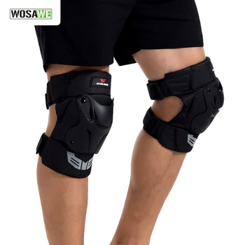 WOSAWE 1Pair Adult Tactice de Protecție, genunchiere Sporturi Extreme Genunchi Protector de Schi de Siguranță motocicleta bretele genunchi PE coajă spuma