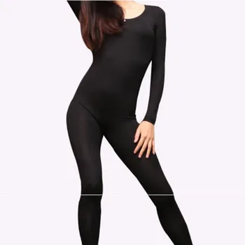O-neck Maneca Lunga Body Femei Salopetă pentru Femei Set Salopeta Moale Elastic Modal Corpul Mujer Combinasion Femme Plus Dimensiune Salopete