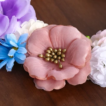 3 Design Flori Artificiale Cununa De Mireasa Pentru Femei Coroană De Flori Banda De Păr Florale De Nunta Bentita Ghirlanda Fată Panglică De Păr Dotari
