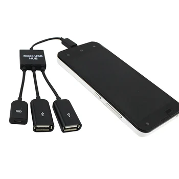 4 în 1 Micro USB OTG Putere Multi-Funcție de sex Masculin la Feminin HUB de Încărcare Gazdă Cablu Adaptor pentru Telefon Android Tableta Samsung Galaxy