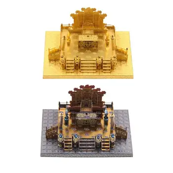 Microworld 3D Metal Puzzle Construirea de Temple Model DIY cu Laser Tăiat Puzzle Model de Cadouri Pentru Copii Jucarii Educative pentru Adulți
